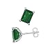 Crystal Set Silver Stud Earrings