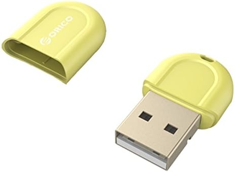 XYuan ORICO BTA-408 Bluetooth 4.0 USB Adapter Audio Receiver with Features of CSR8510 Chip/Low Energy/Freedrive/3Mbps Transfer Rate, Compatible for WINDOWS and MAC (Orange)