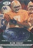 Deon Grant, Tennessee Volunteers - Carolina Panthers Autographed Card