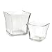 Anchor Hocking 3-Inch Flared Square Votive Candle Holder,Pack of 6