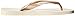 Havaianas Women's Top Metallic Flip Flop, Beige, 37 BR/7/8 W US