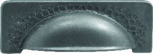 Hickory Hardware P2174-BI Craftsman Cabinet Cup Pull, 3.78-Inch, Black Iron
