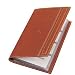 Visitenkartenbuch Leder Cognac