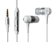 DBSound White High Fidelity Noise Cancelling Stereo Headset with Microphone and On/off button for Motorola CLIQ, CRUSH, DROID, Debut i856, VE440