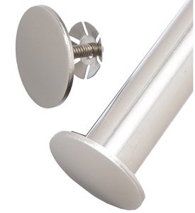 FreedomRail Closet Rod Stops Nickel