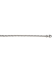 Platinum Solid Cable 3mm Necklace 24 Inch