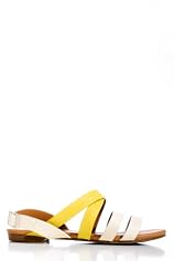 Multi Strap Sandals in Beige and Mustard