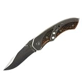 Fury Metal and Bone Handle Folding Knife