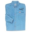 Denny Hamlin Long Sleeve Denim Shirt
