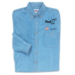Buy Denny Hamlin Long Sleeve Denim Shirt