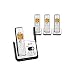 AT&T CL82409 DECT 6.0 Cordless Phone, Black/Silver, 4 Handsets