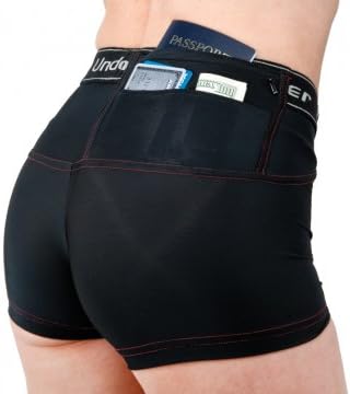 UnderTech UnderCover Travel Safe Women's Short Shorts (Black, XS)