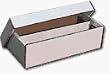 BCW Shoe 2 Row Storage Box (1600 Ct.) - Corrugated Cardboard Storage Box - Baseball, Football, Basketball, Hockey, Nascar, Sportscards, Gaming & Trading Cards Collecting Supplies