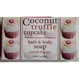 COCONUT TRUFFLE CUPCAKE BATH AND BODY SOAP (7 OZ) ~ Shugar Soapworks