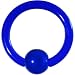 12 Gauge Dark Blue Acrylic Ball Captive Ring