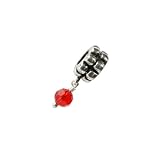 Carlo BIAGI Dangle Bead 925 Silber Rubin Armband Anh�nger BDBB07von "Carlo Biagi Beads"