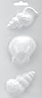 Soapsations Soap Mold 4"x9"-3 Different Seashells