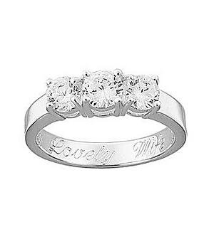 picture of Personalized Engraved Promise Ring