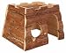 NATRUAL WOOD GUINEA PIG HOUSE FOR HUTCH CAGE RUN