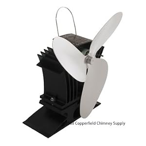 Ecofan for Gas Stoves Black Body Nickel Blades by Market Merchants
