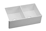 Elkay SWUF32189 Double Bowl Fireclay Apron Farmhouse Kitchen Sink