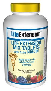 Life Extension Mix Tablets with Extra Niacin, 315-Count