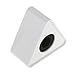 LEORX Portable White ABS Injection Molding Triangular Interview Mic Microphone Logo Flag Station