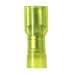 Panduit DNF10-250FIB-L Female Disconnect, Nylon Fully Insulated, Funnel Entry, 12 - 10 AWG Wire Range, Yellow, 0.250 x 0.032" Tab Size, 0.22" Max Insulation, 0.35" Width, 0.23" Height, 0.96" Length (Pack of 50)