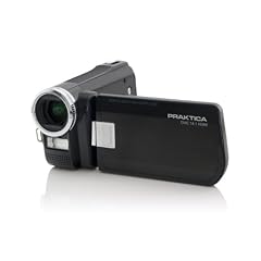 Praktica DVC 14.1 HDMI Full-HD 1080p Camcorder (SD/SDHC-Card 5-fach optischer Zoom 7,6 cm (3 Zoll) Display, Foto Funktion mit 14 Megapixel) schwarz inkl. Tasche