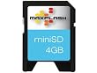 4 GB Mini SD Memory Card with SD Adapter - by Abacus24-7