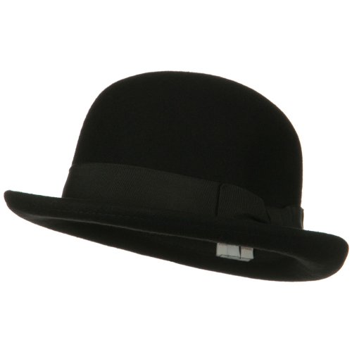 Wool Felt Bowler Hat - Black W19S59D