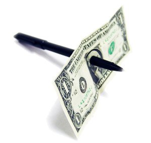 The Magic Pen Trick - Easy Pen Thru Dollar Bill Penetrating Trick, with How To Instructions