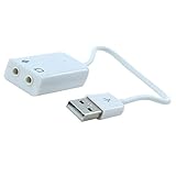 Caxico 3.5 mm マイク イヤホン ソケット USB 2.0 サウンド カード スピーカー オーディオ アダプター