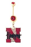 Nebraska Cornhuskers belly ring