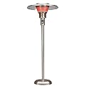 Fixed Outdoor Patio Heater, Natural Gas, Stainless Steel Finish