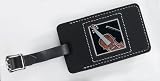 Violin Leather Luggage Tag