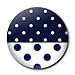 iPhone 5S Case polka dots, Akna Glamour Series [Flexible TPU][High Impact] Back Case for iPhone 5 5S [Dark Blue Polka Dots](U.S)