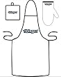 Toronto Blue Jays Grilling Apron Set - Baseball Sports Merchandise