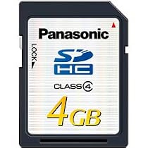 Panasonic 4GB Class 4 High Speed SDHC Card - 10MB/s