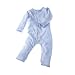 One-Piece Bodysuit in Blue with White Piping
