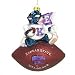 Kansas State Wildcats 6 Glass Mascot Football Ornament