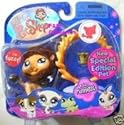 Littlest Pet Shop Assortment 'A' Series 1 Collectible Figure Lion with Flaming Hoop and Crown (Special Edition Pet!)