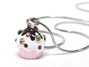 Crystal Cupcake Pendant & Chain