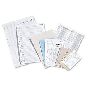 Filofax Refill Insert Ruled Paper 30 Sheets 95x171mm Personal White Ref 133008