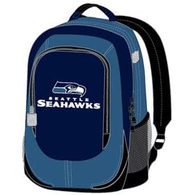 Seattle Seahawks Backpack with Embroidered Team Logo