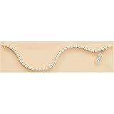 Search : Signature Diamond Accent Sandal Bracelet 18K GOLD OVER SILVER