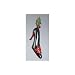 4" Ladies High Heel Black Shoe with Red Poinsettia and Holly Christmas Ornament