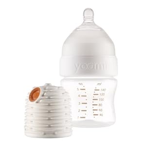 Yoomi 5 oz Feeding Bottle with Warmer and Slow Flow Nipple