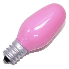 GE 26222-12 Night Light C7 Bulb, Pink, 4-Watt, 12-Pack by General Electric