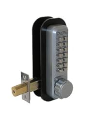 Lockey 2210BBDC Double Sided Adjustable Mechanical Deadbolt with Keyless Entry from the 2000 Ser, Bright Brass